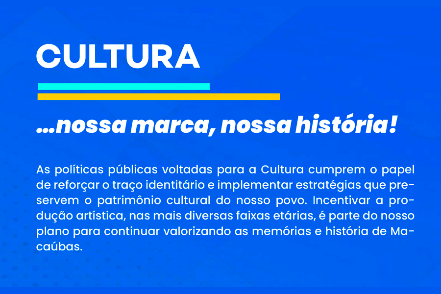 CULTURA: CONHEÇA AS PROPOSTAS DO PLANO DE GOVERNO 2025 – 2028