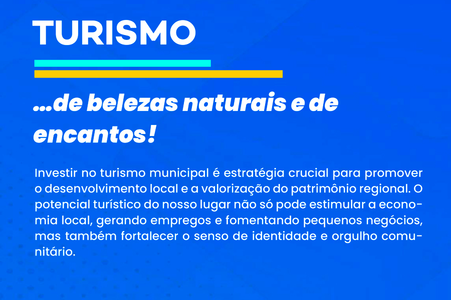 TURISMO: CONHEÇA AS PROPOSTAS DO PLANO DE GOVERNO 2025 – 2028